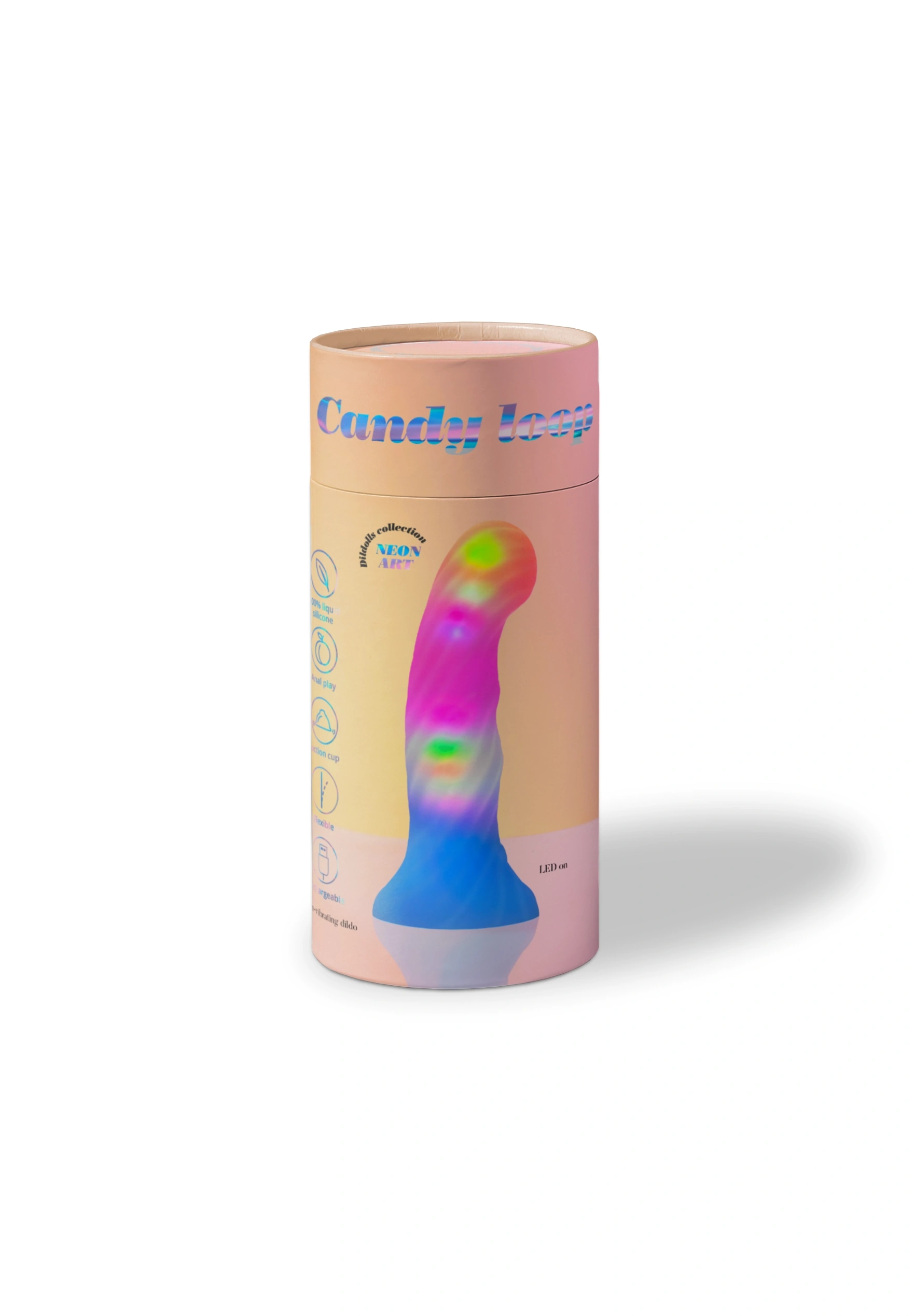 Luminous suction cup dildo - Dildolls LED