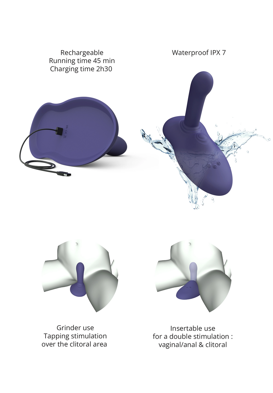 Vibromasseur à chevaucher - Gofast dildo pad