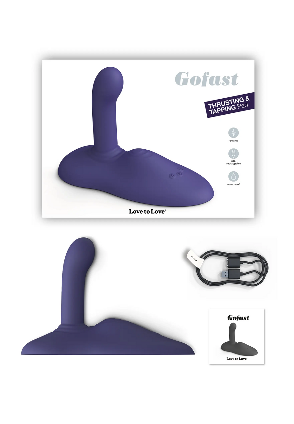 Vibromasseur à chevaucher - Gofast dildo pad