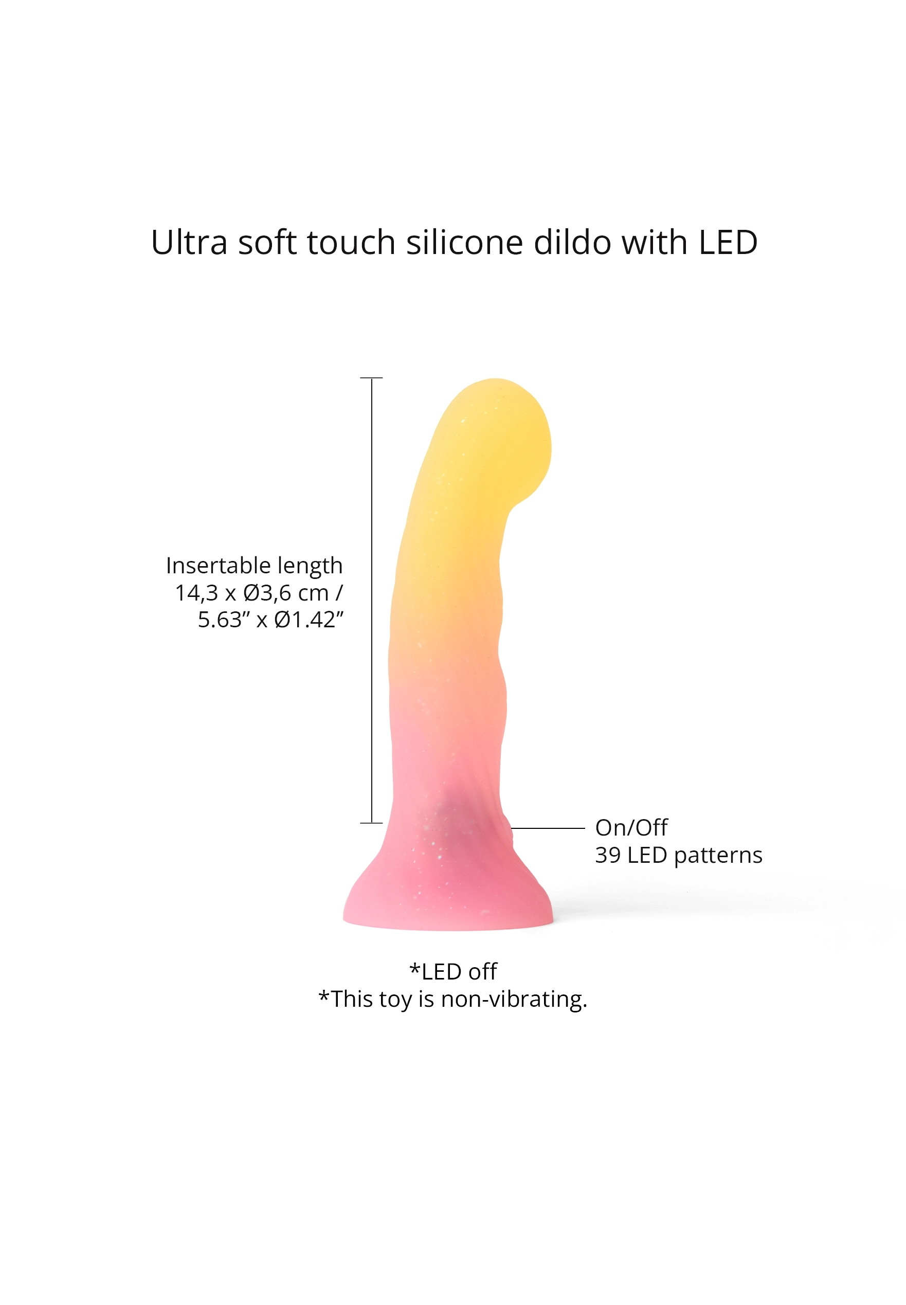 Luminous suction cup dildo - Dildolls LED