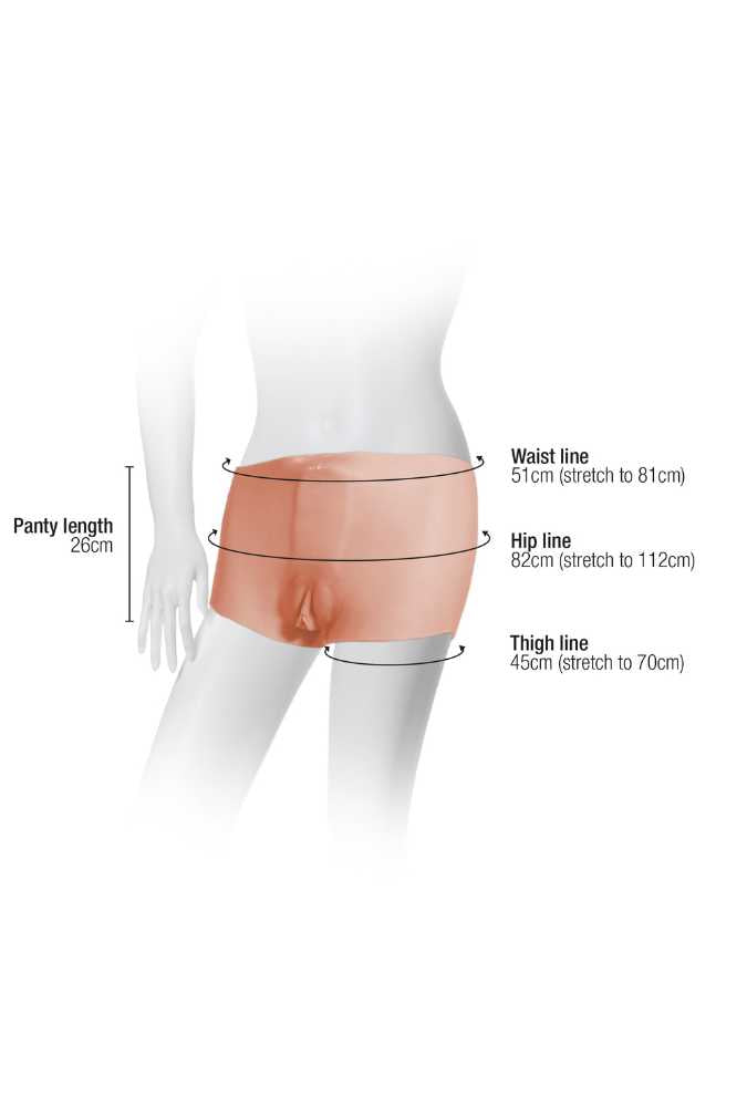 Culotte silicone realistica - Vagina Panty