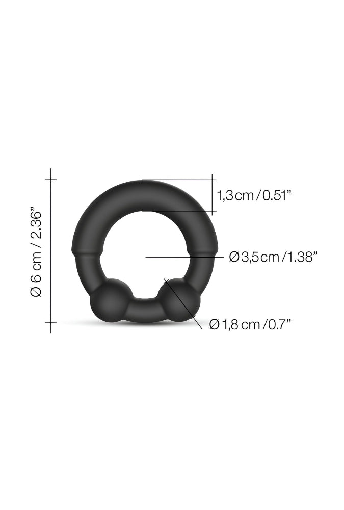 Cockring con punti di pressione in metallo - Stronger Ring