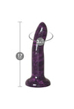 Glow-in-the-dark suction cup dildo - Marble Glow