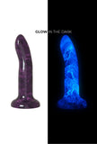 Glow-in-the-dark suction cup dildo - Marble Glow