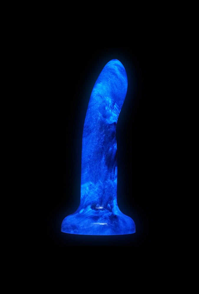 Glow-in-the-dark suction cup dildo - Marble Glow