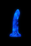 Glow-in-the-dark suction cup dildo - Marble Glow