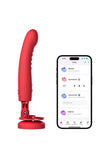 Connected vibrating suction-cup dildo with touch sensor – Mission 2