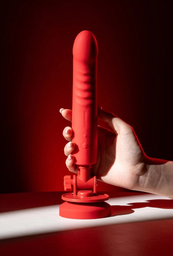 Connected vibrating suction-cup dildo with touch sensor – Mission 2