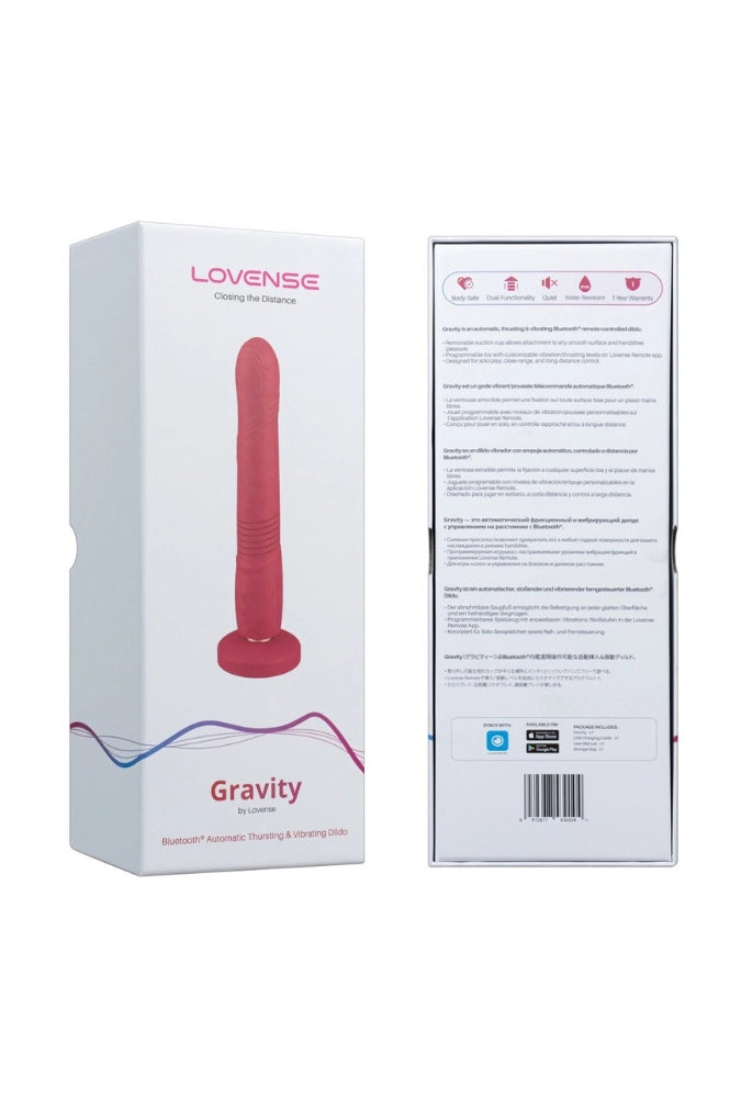 Dildo ventouse vibrant à va-et-vient connecté - Gravity