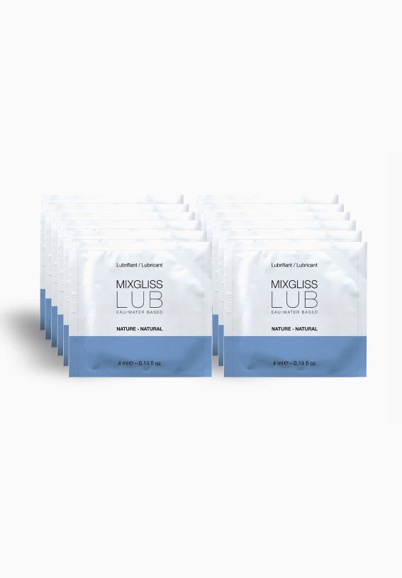 12 Water Lubricant Sachets - Mixgliss Lub
