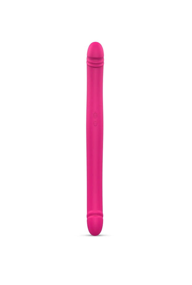 Vibrating and thrusting double-ended dildo - Orgasmic Double Do