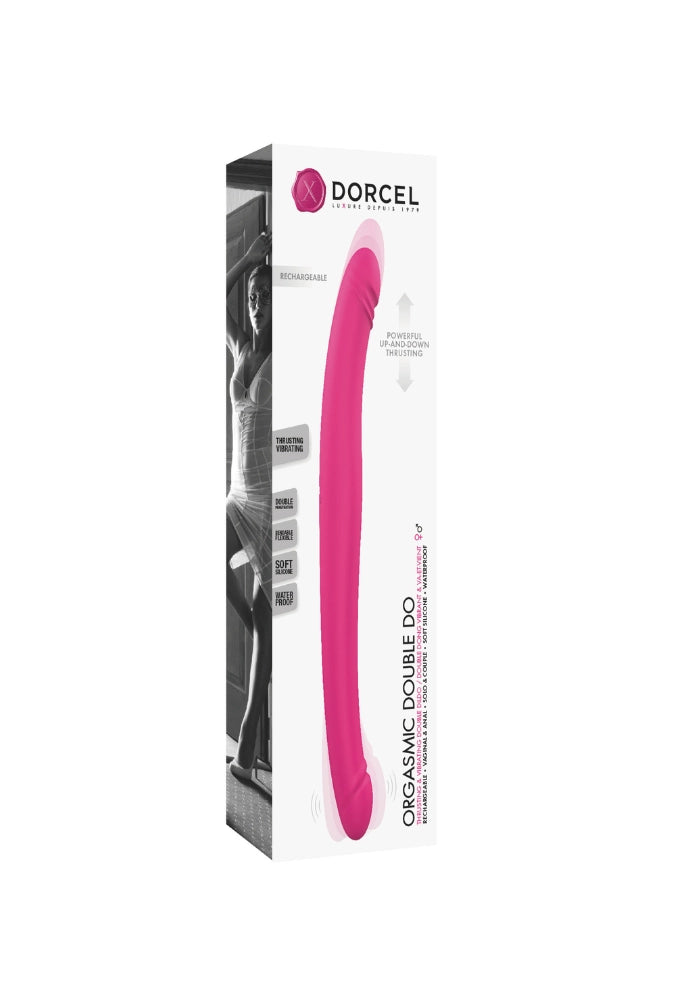 Vibrating and thrusting double-ended dildo - Orgasmic Double Do