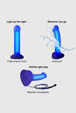 Dildo LED semi-réaliste - Glow Dildo LED