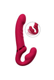 Vibrating connected strapless strap-on - Lapis