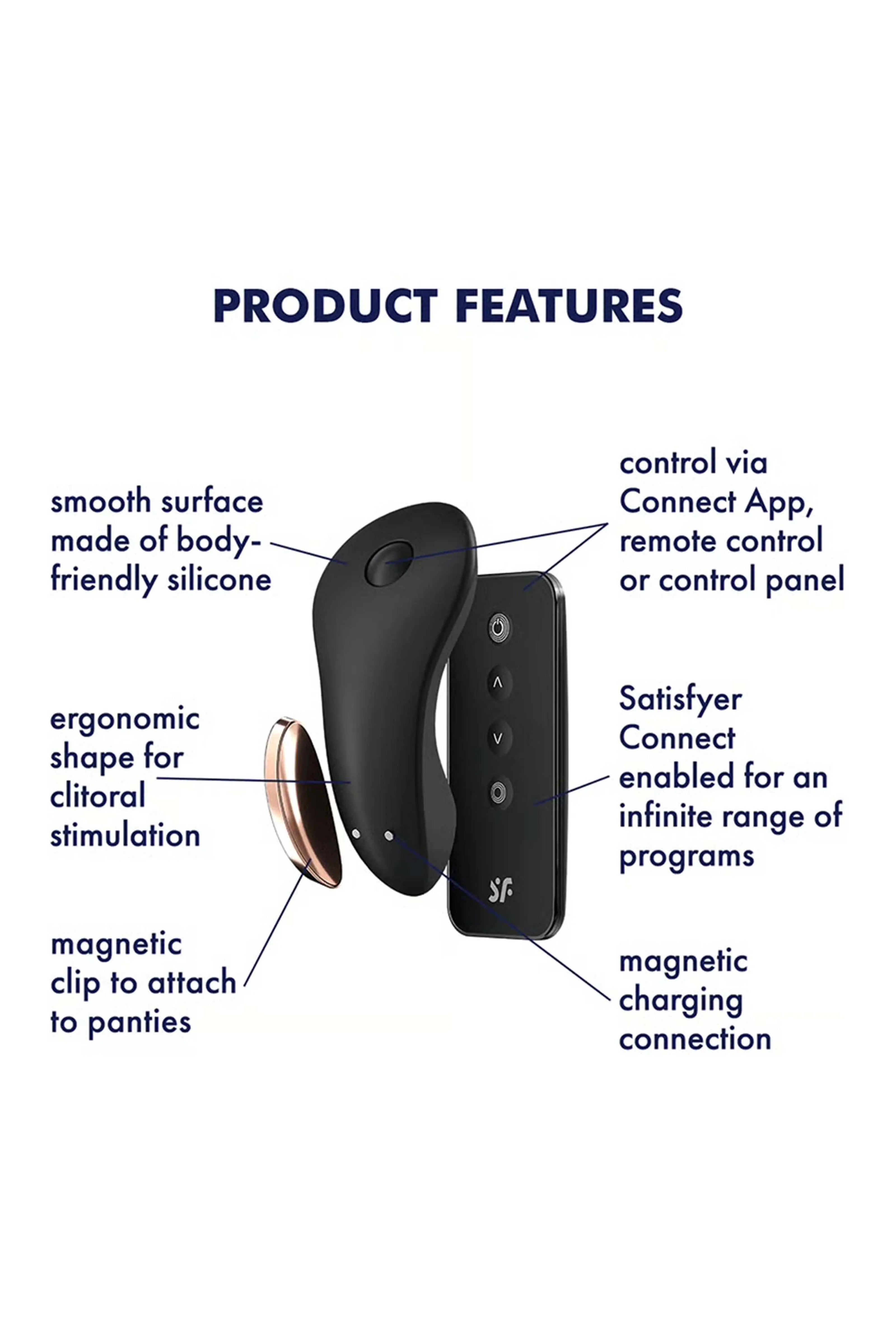 Panty clitoral stimulator - Little Secret Connect