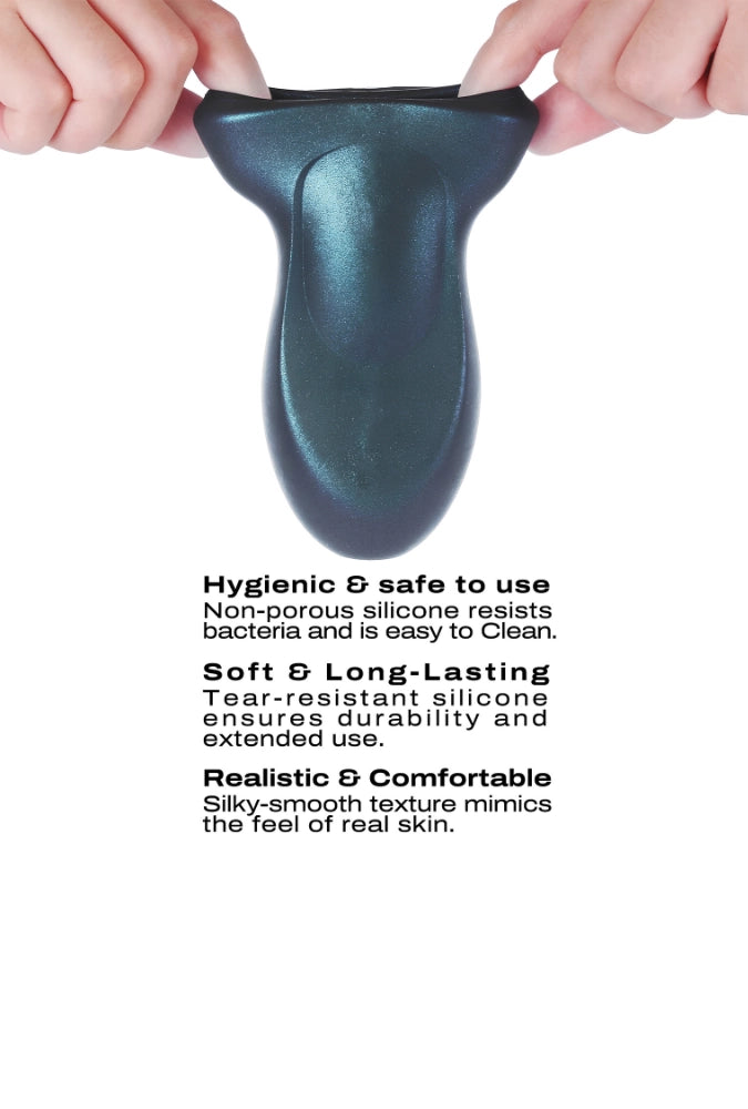 Dual-entry manual masturbator - Sili-Cup Dual Sensation