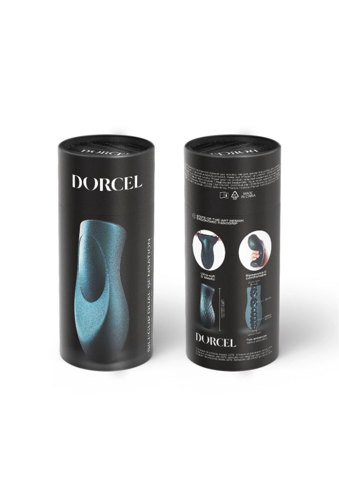 Dual-entry manual masturbator - Sili-Cup Dual Sensation