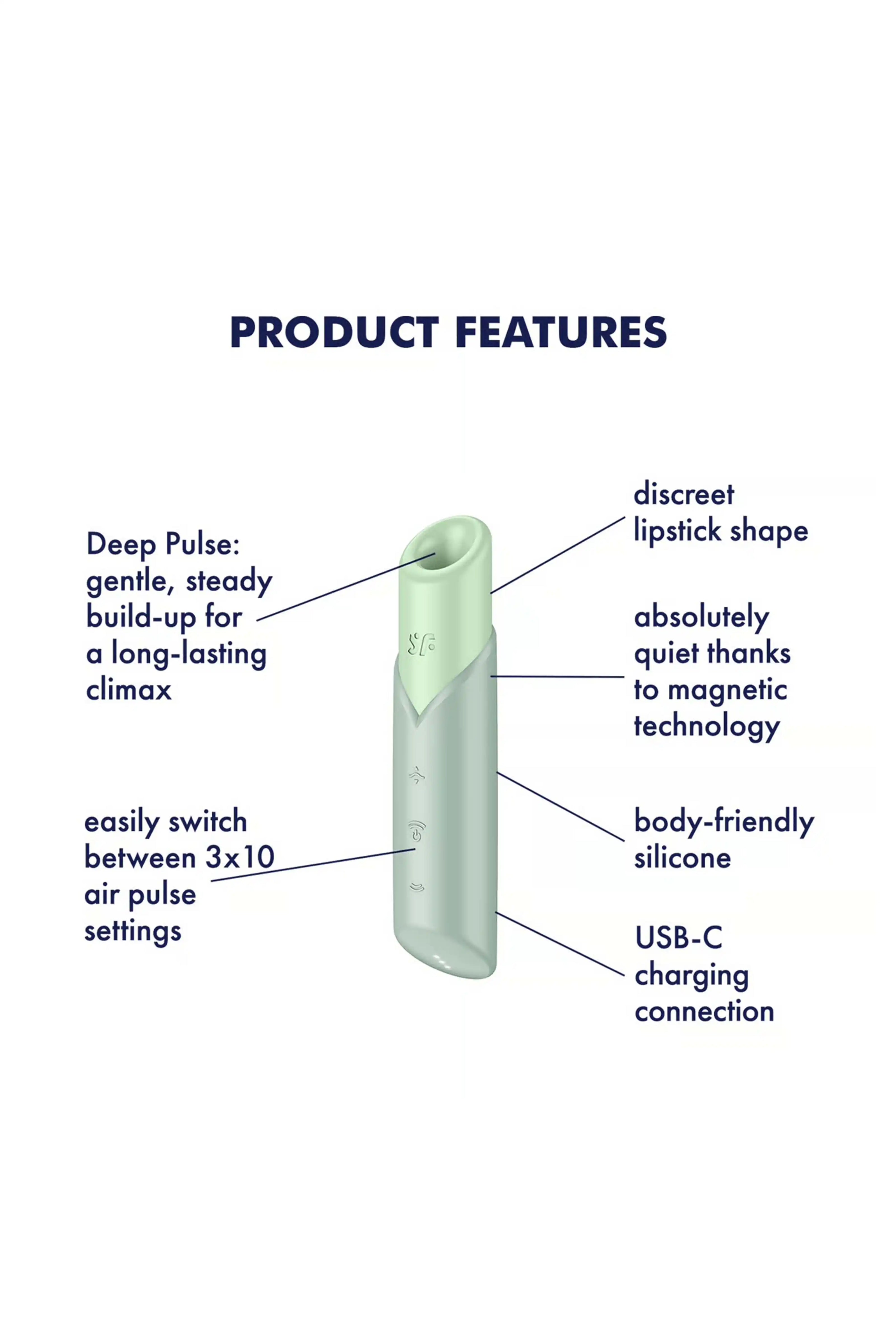 Air pulse clitoral stimulator - Naughty Kiss
