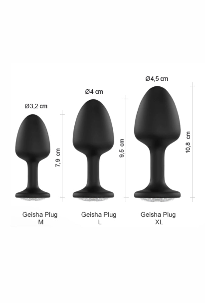 Sieraden anale plug met kogels - Geisha Plug Diamond