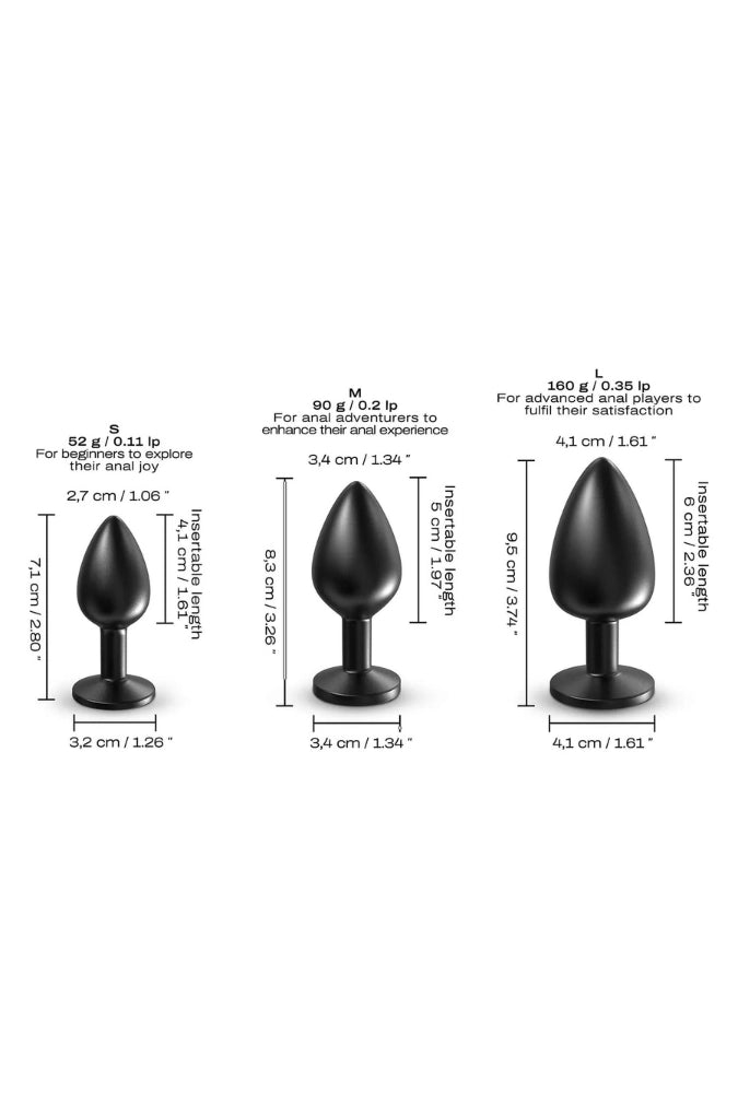 Anal-Plug aus Metall - Onix Plug