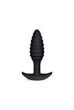 Texturierter Analplug aus Silikon - Spiral Plug