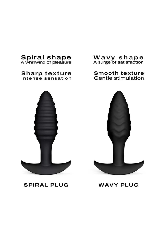 Texturierter Analplug aus Silikon - Spiral Plug