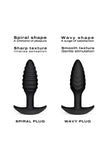 Texturierter Analplug aus Silikon - Spiral Plug