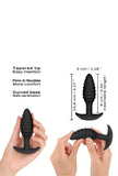 Texturierter Analplug aus Silikon - Spiral Plug