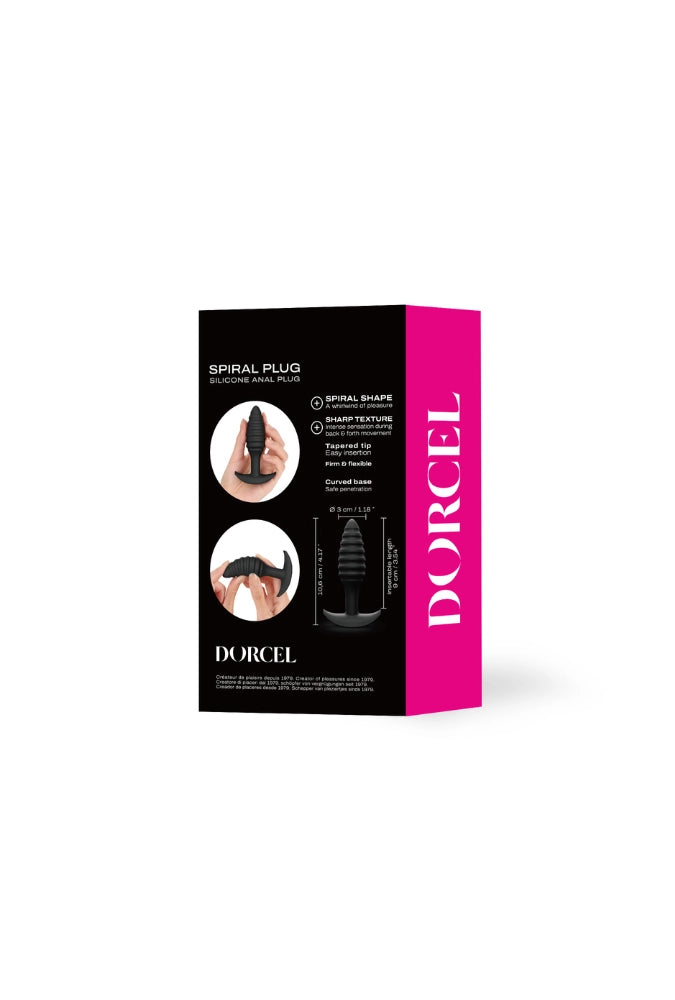 Texturierter Analplug aus Silikon - Spiral Plug