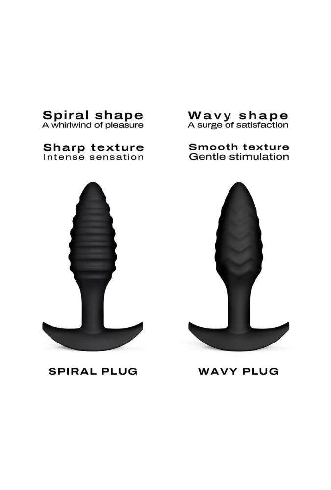 Texturierter Analplug aus Silikon - Wavy Plug