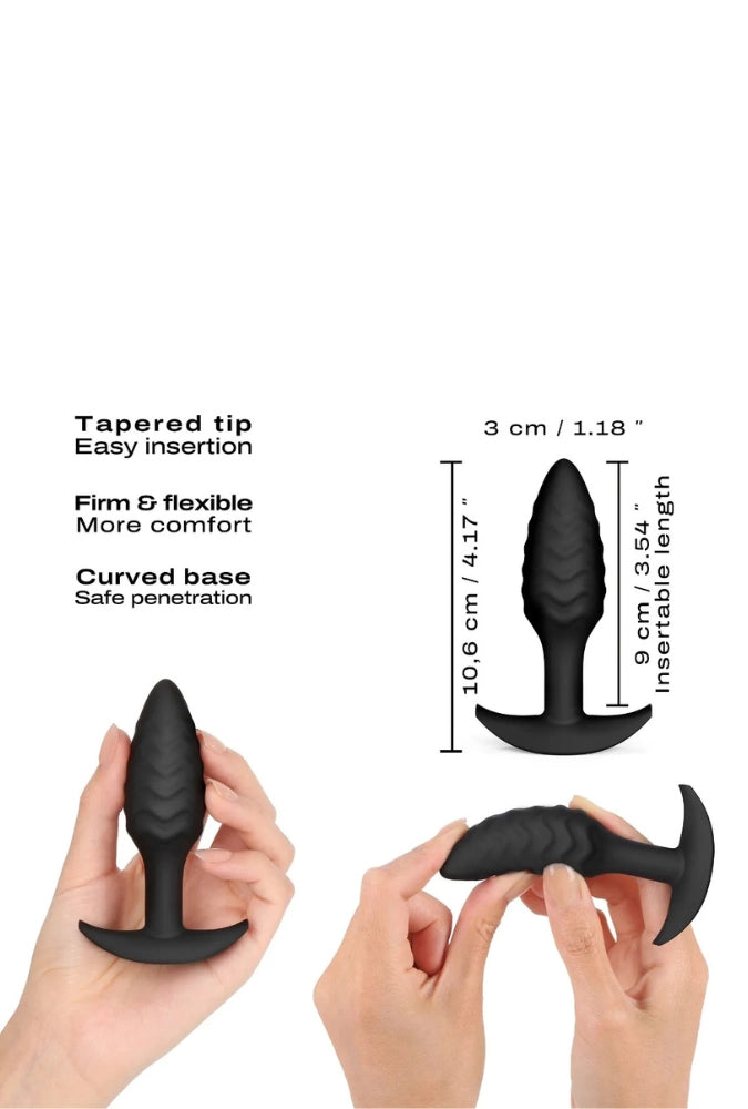 Texturierter Analplug aus Silikon - Wavy Plug