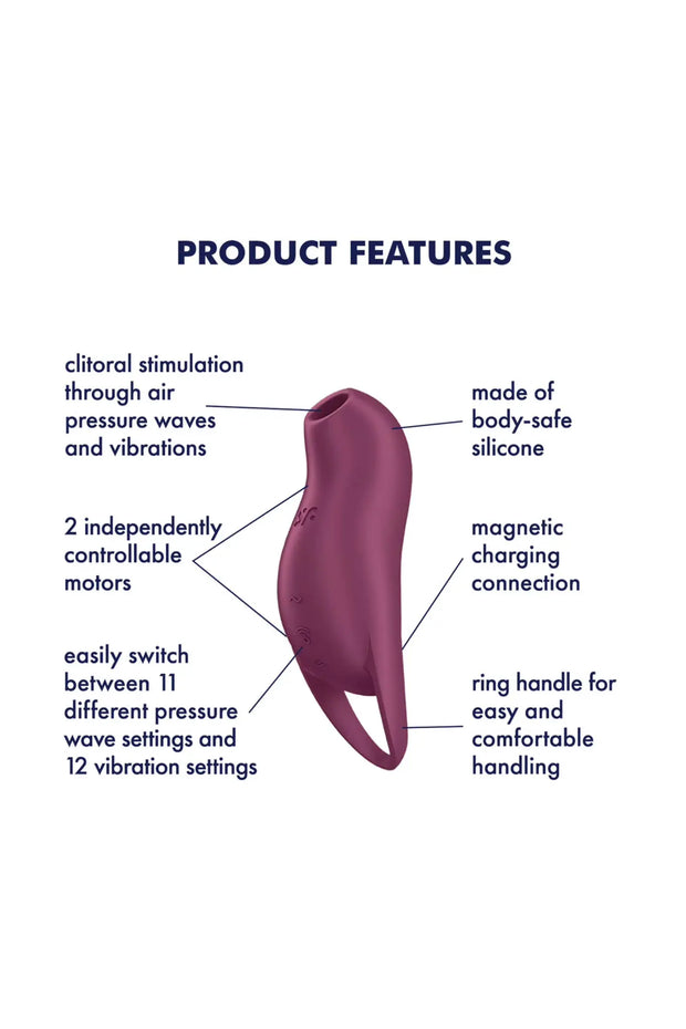 Klitorisstimulator Air Pulse - Pocket Pro 1 Purple