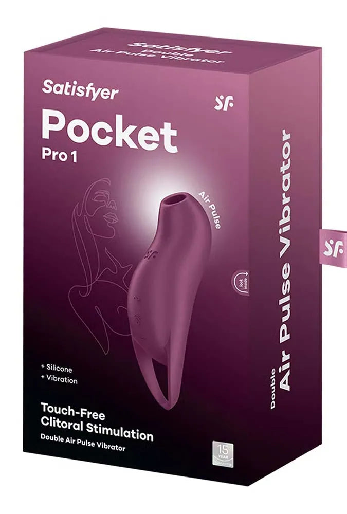 Stimolatore clitorideo ad impulsi d'aria - Pocket Pro 1 Purple