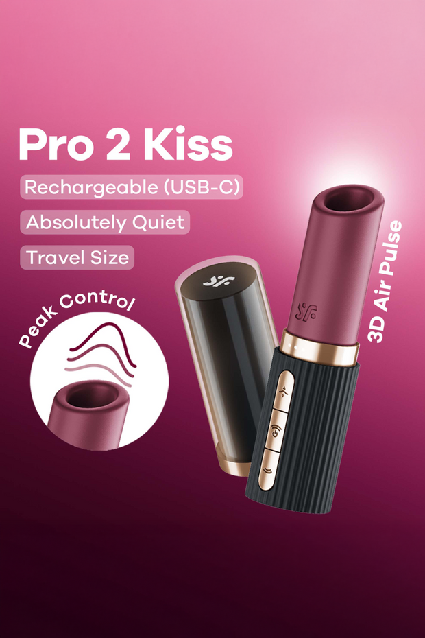 Air pulse clitoral stimulator - Pro 2 Kiss