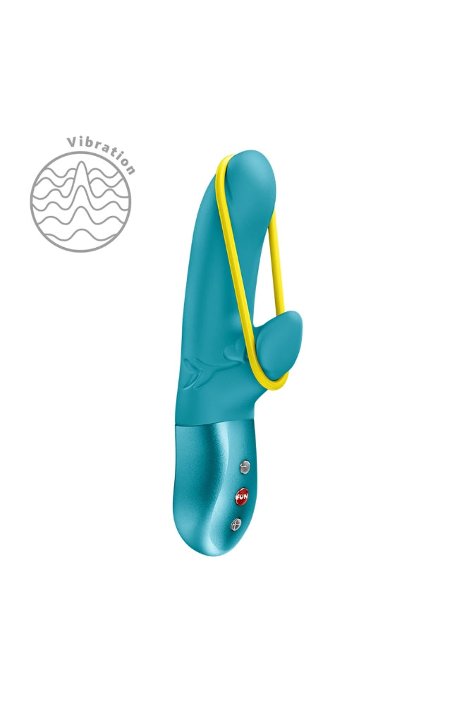 Rabbit-vibrator met stimulerend elastiek - Amorino
