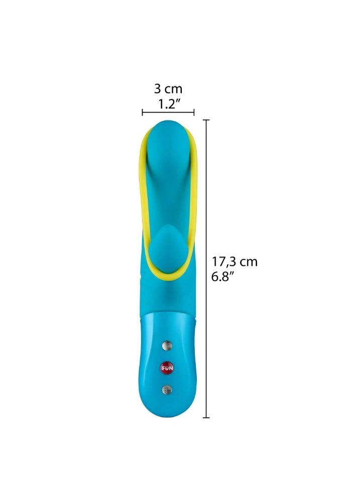 Rabbit-vibrator met stimulerend elastiek - Amorino
