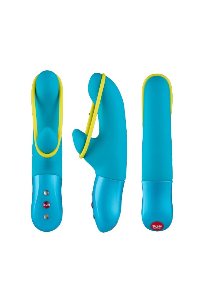 Rabbit-vibrator met stimulerend elastiek - Amorino
