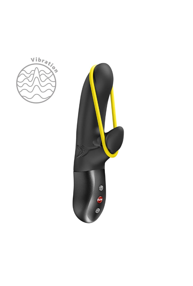 Rabbit-vibrator met stimulerend elastiek - Amorino
