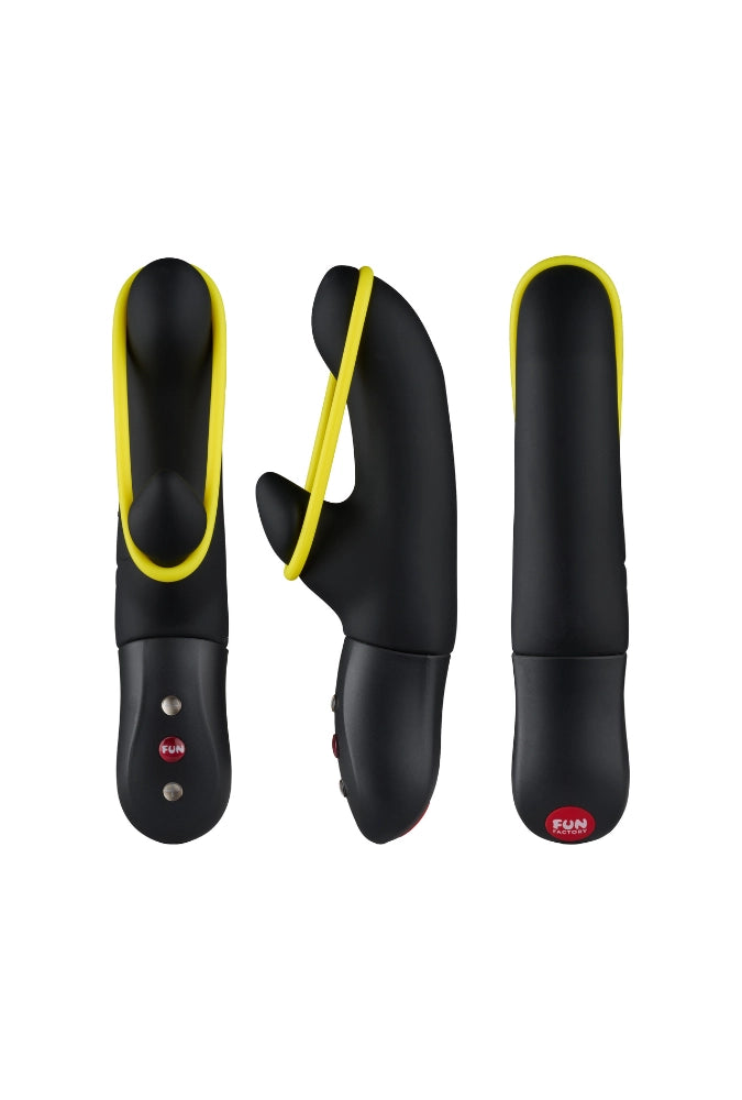 Rabbit-vibrator met stimulerend elastiek - Amorino
