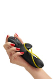 Rabbit-vibrator met stimulerend elastiek - Amorino

