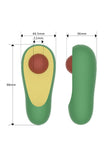 Avocado-shaped tapping clitoral stimulator - Core Pulse