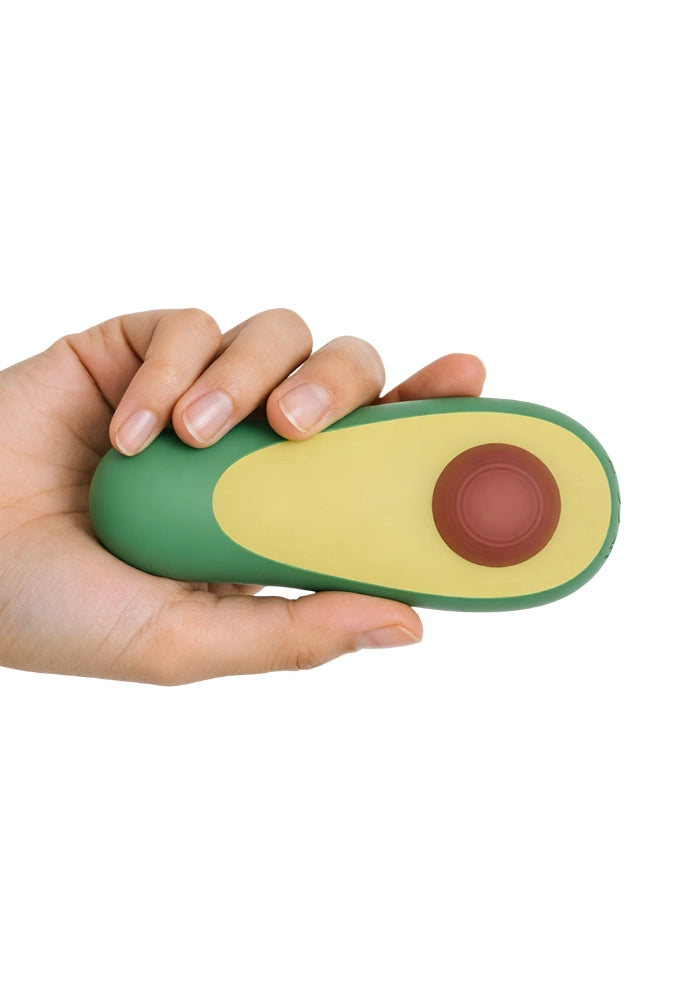 Avocado-shaped tapping clitoral stimulator - Core Pulse