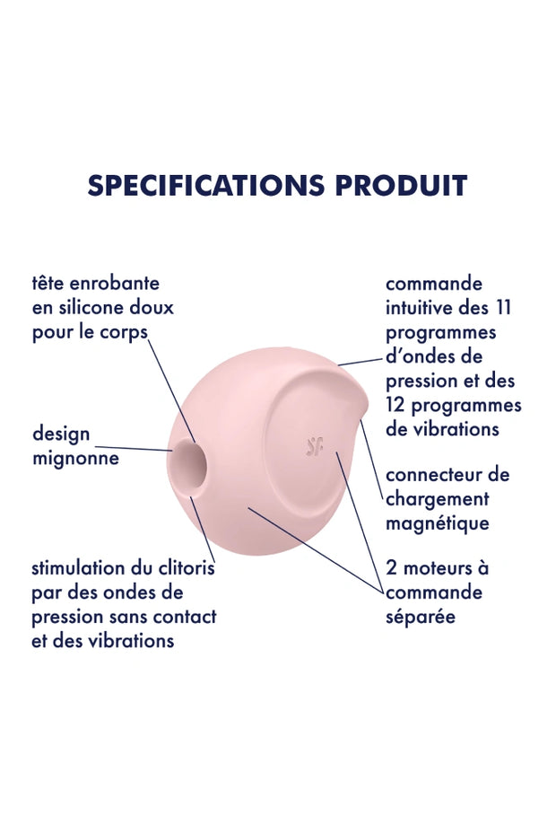 Clitorale stimulator met luchtdruk & vibraties - Sugar Rush