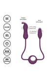 Stimulator für doppelte Penetration mit Vibrationen und Vor-und-zurück-Bewegungen – Bond Desire