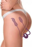 Stimulator für doppelte Penetration mit Vibrationen und Vor-und-zurück-Bewegungen – Bond Desire