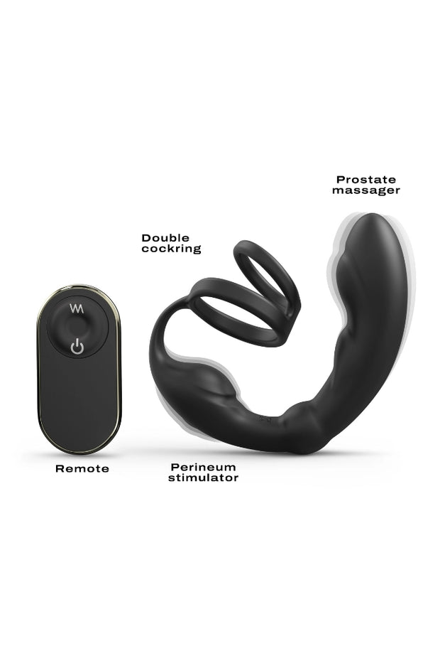 Estimulador de próstata y perineo con doble anillo para el pene - P-Ring