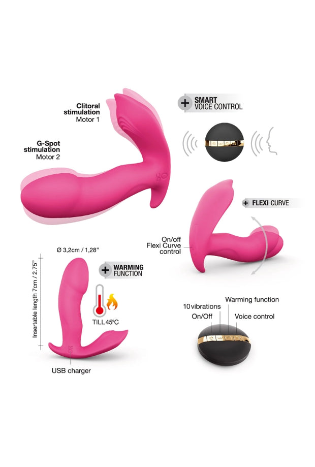 Vibrador térmico de triple estimulación - Secret Clit