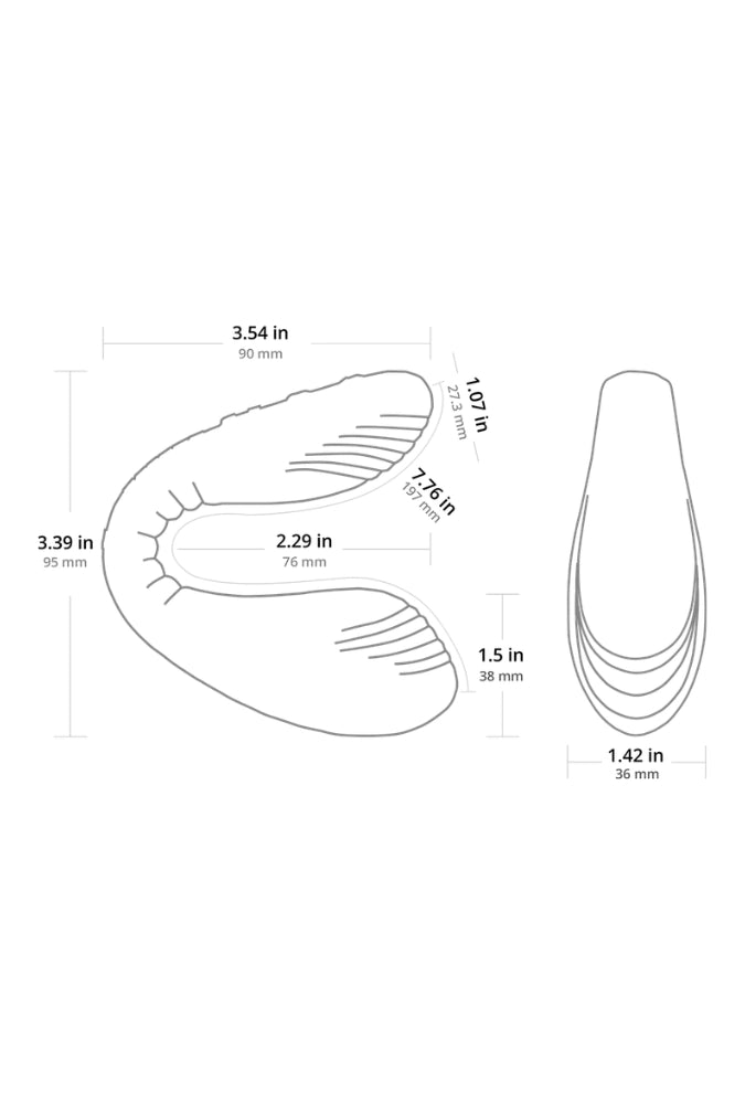 App-connected dual-stimulation vibrator – Dolce