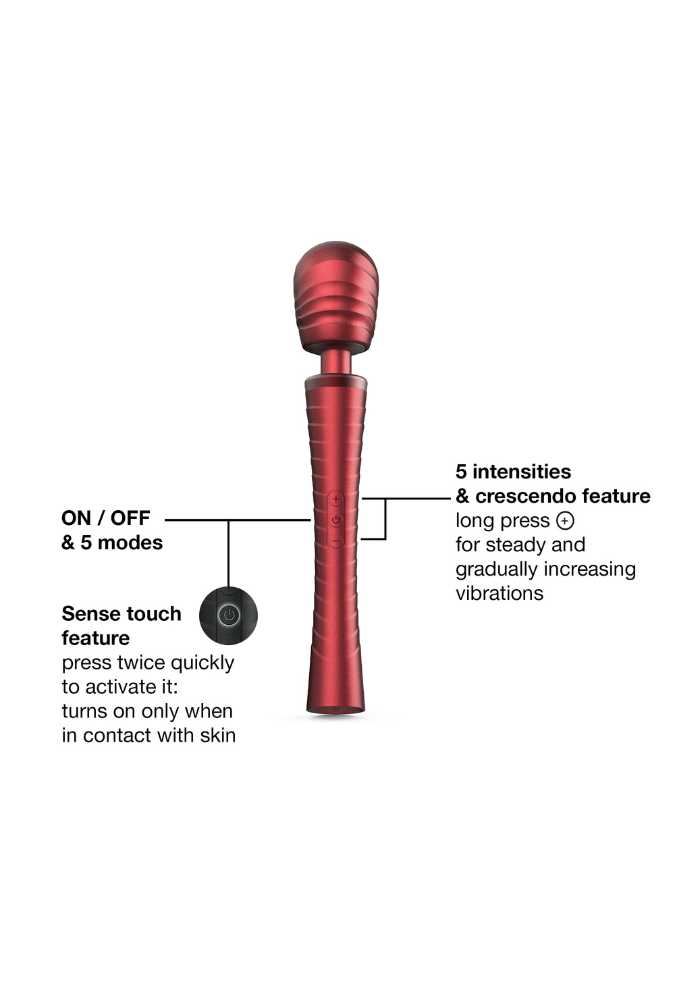 Wand Potente con 2 testine intercambiabili - Man Wand EDGY - Manwan