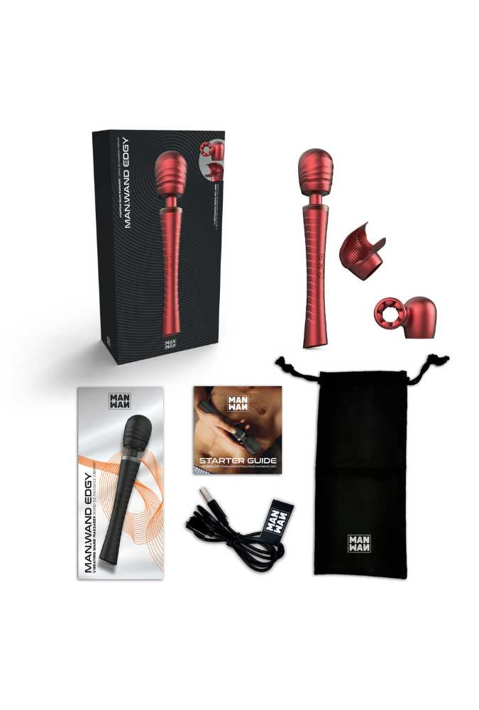Wand Potente con 2 testine intercambiabili - Man Wand EDGY - Manwan